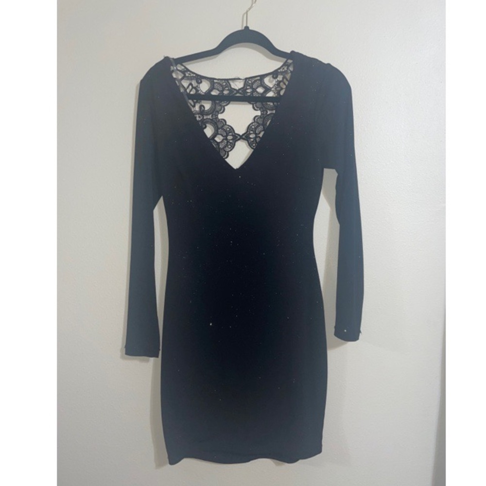 Sparkly black dress